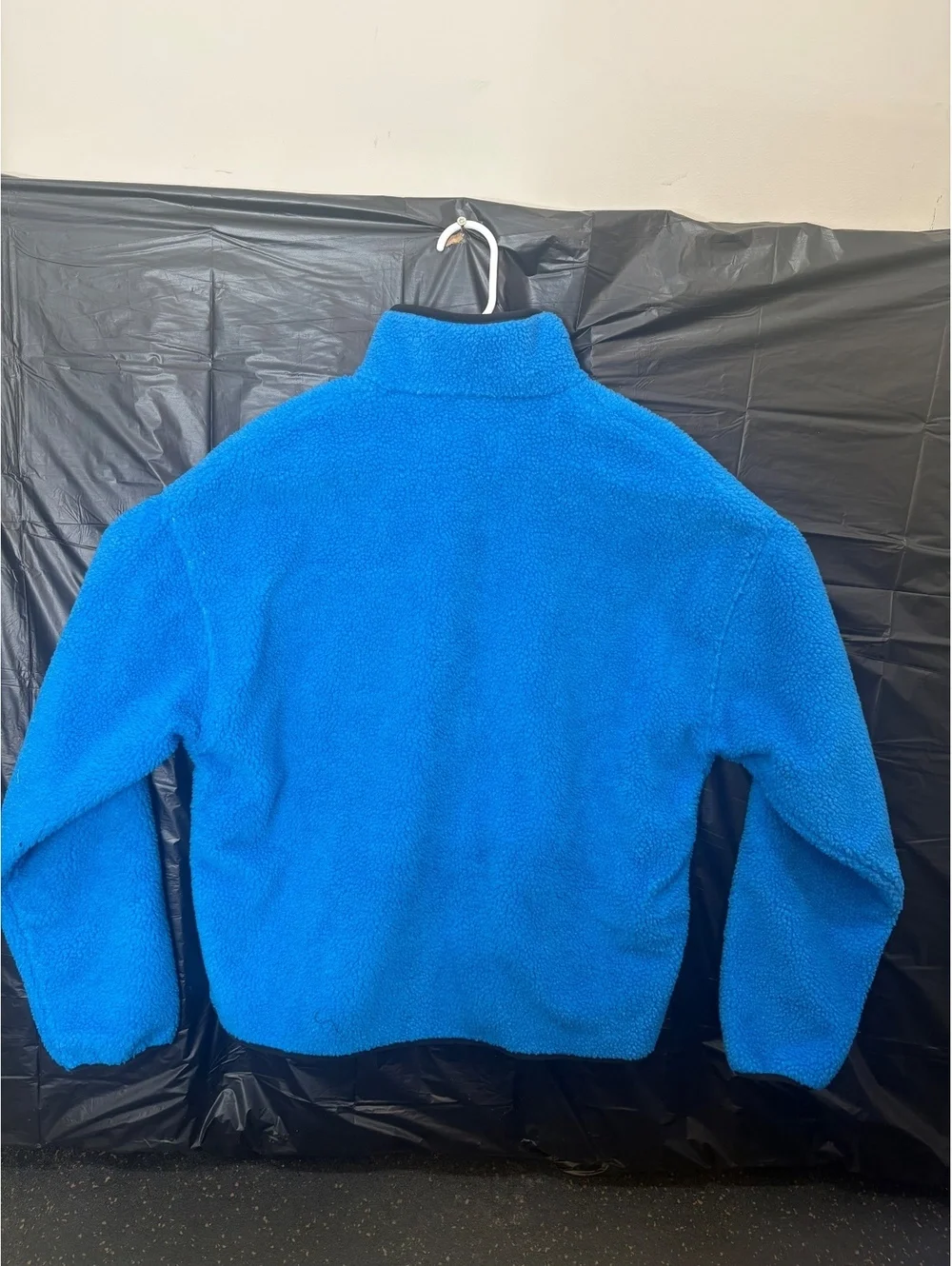 (New) Nike Jordan Blue Sherpa Fleece Jacket with Zip Pocket